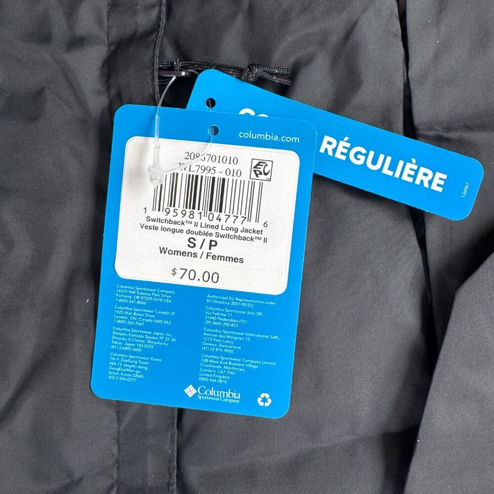 Columbia Switchback II Lined Long Jacket - size Small NWT - Picture 3 of 5